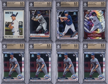 2019 Bowman Chrome and Topps Pete Alonso Rookie Cards BGS GEM MINT 9.5 Collection (54)